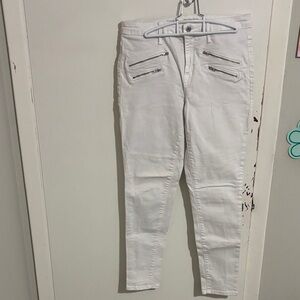 Women's Size 10/30R High Rise Skinny Jeans White